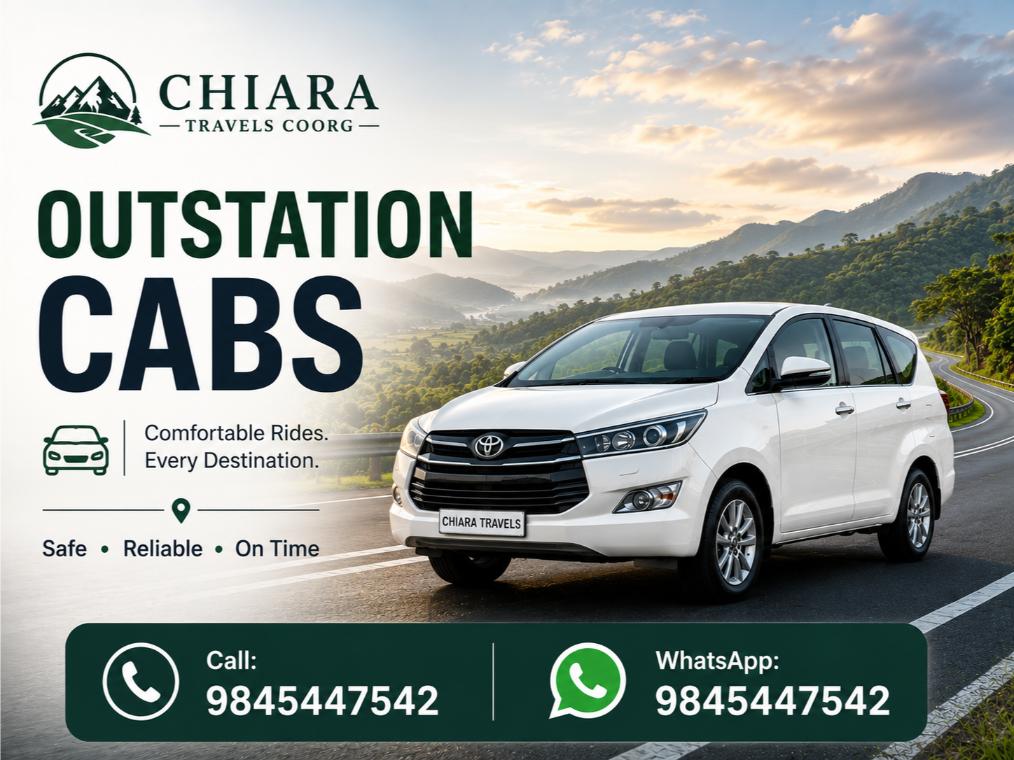 Outstation Cabs from Coorg
